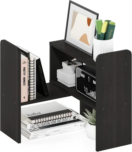 Miniatura 11 de Furinno Hermite Estantería Organizadora de Escritorio Librero, Espresso