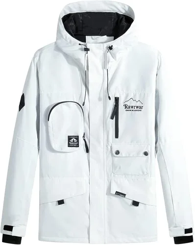 Miniatura 5 de Chaqueta de esquí impermeable para mujer, abrigo de nieve cálido de invierno, chaqueta de snowboard con capucha