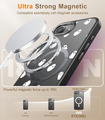 Miniatura 610 de Goodon para iPhone 15 Pro Max con protector de pantalla de privacidad, compatible con Magsafe, funda translúcida mate a prueba de golpes - Linda