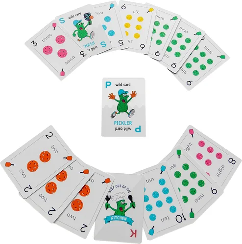 Miniatura 4 de PCG Juego de cartas de pickleball para adultos, estrategia, suerte y diversión para adultos, 2 o 4 jugadores, perfecto para noches de juego