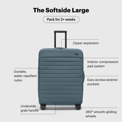 Miniatura 3 de Away Equipaje grande Softside, costa azul, El lado blando grande