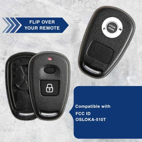 Miniatura 5 de Funda para llave de coche con opción sin llave para Hyundai (OSLOKA-510T)
