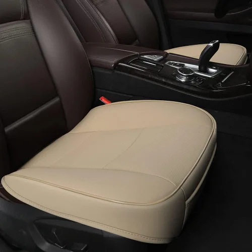 1 pieza Funda para Asiento de Auto Cubierta para Base de Asiento Funda para Asiento de Coche Protector de Lujo de Piel Sintética Asiento Delantero