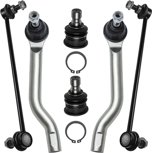 Miniatura 243 de Detroit Axle – Kit de suspensión delantera para Hyundai 2013-2018 Santa Fe 2 enlaces de barra de estabilizador 4 varillas de amarre interiores