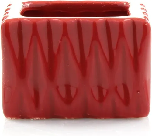 Miniatura 6 de Tallo individual de bambú de la suerte vivo de 4 pulgadas con maceta cuadrada roja, planta de interior para buena suerte, fortuna, Feng Shui