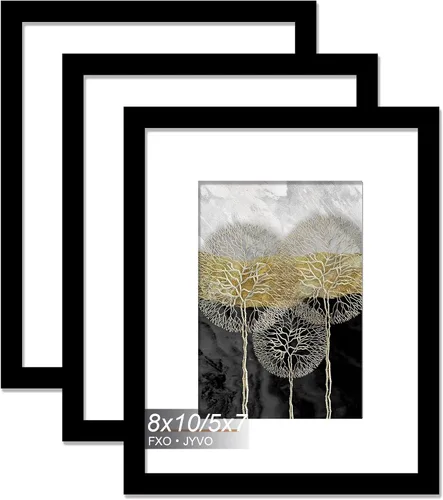 Miniatura 12 de Fxojyvo Marco de Fotos de 4x6, Muestra Foto de 3.5x5 con Paspartú o 4 x 6 Sin Paspartú, Liviano y de Alta Transparencia Marco de 4 por 6 para Pared