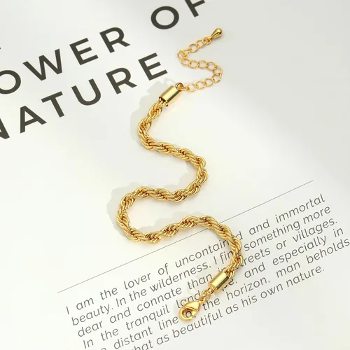 Miniatura 6 de Caenyo Pulseras de oro para mujer, chapadas en oro de 14 quilates, pulseras de espiga cubanas en capas, pulsera ajustable de cadena de perlas