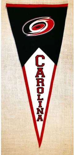 Miniatura 2 de Banderín clásico de Carolina Hurricanes NHL (17.5 x 40.5 pulgadas)
