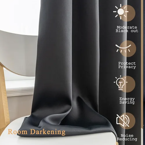 Miniatura 6 de Qiseca Cortinas extralargas de 132 pulgadas de largo para sala de estar, cortinas de techo de 11 pies, ventanas altas hechas a medida de 2 pisos