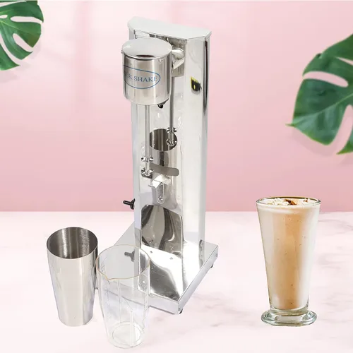 Miniatura 6 de Máquina eléctrica para hacer batidos, máquina comercial de batido de leche de acero inoxidable con 2 tazas de 22.0 fl oz/taza 110 V 180 W, mezclador