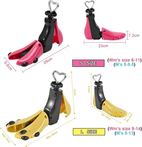 Miniatura 4 de JJDPARTS Estirador de zapatos para mujeres y hombres, estirador de botas para mujer, ajustable, unisex, pies anchos