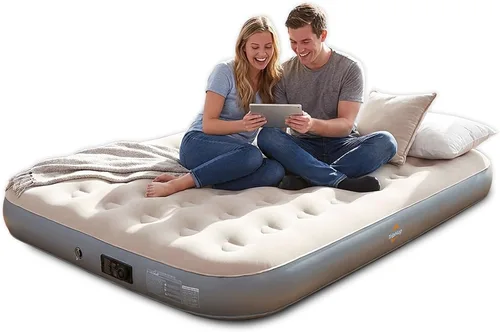 Miniatura 9 de Colchón de aire con cabecero, cama inflable de 16 pulgadas con bomba eléctrica incorporada, inflado/desinflado rápido de 2 minutos, diseño sin