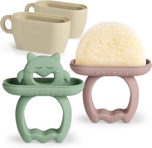 Haakaa - Molde de paleta de leche materna para bebés, mordedor de leche materna congelada | Comodidad natural de las encías, asas de fácil agarre,