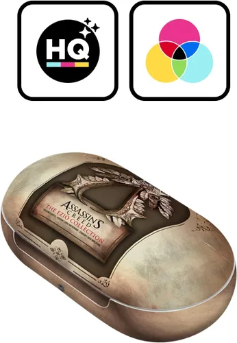 Miniatura 2 de Head Case Designs Calcomanía de vinilo con licencia oficial de Assassin's Creed Belt Crest II, compatible con Buds Live/Buds Pro / Buds2