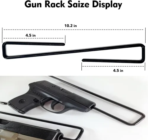 Miniatura 3 de Estante de pistola para caja fuerte para armas, estante para pistolas, organizador seguro para pistolas, estantes interiores para pistolas, soporte