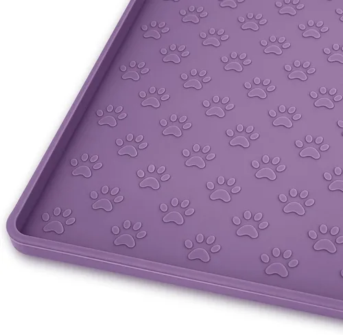 Miniatura 32 de Ptlom - Tapete para mascotas para perros y gatos, impermeable de silicona para cuencos de alimentación de mascotas para comida y agua, para perros