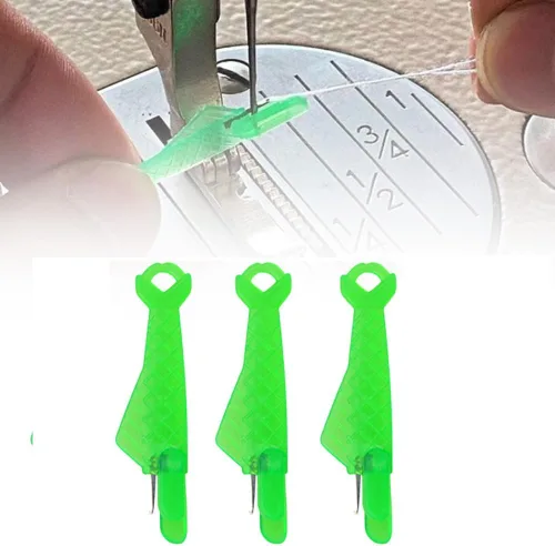 Enhebrador automático de agujas de coser, tipo pescado, para coser a mano, herramientas de enhebrador de agujas para máquina de coser, suministros