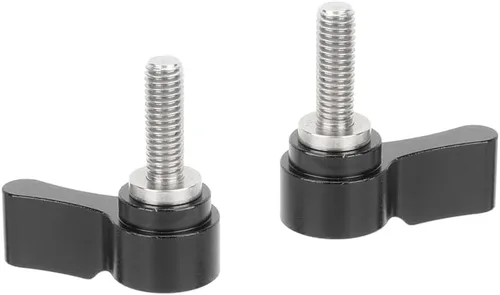 Miniatura 5 de CAMVATE Perilla giratoria M5 Tornillo de palanca de pulgar ajustable (rojo, 0.591 in de longitud) - 1492