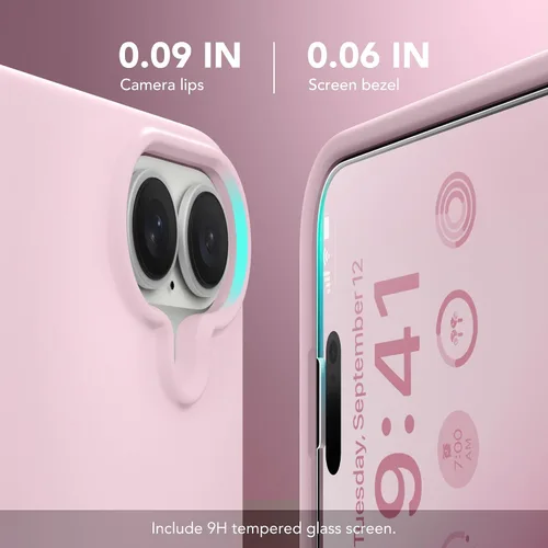 Miniatura 310 de GONEZ Funda de silicona para iPhone 15 Pro Max, compatible con Magsafe, protector de cámara + protector de pantalla, forro de microfibra suave