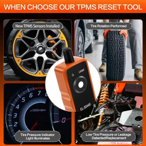 Miniatura 7 de Herramienta de reaprendizaje TPMS para sensor de neumáticos de automóvil, FIRSTOOL EL-50448 TPMS herramienta de reinicio de neumáticos, herramienta