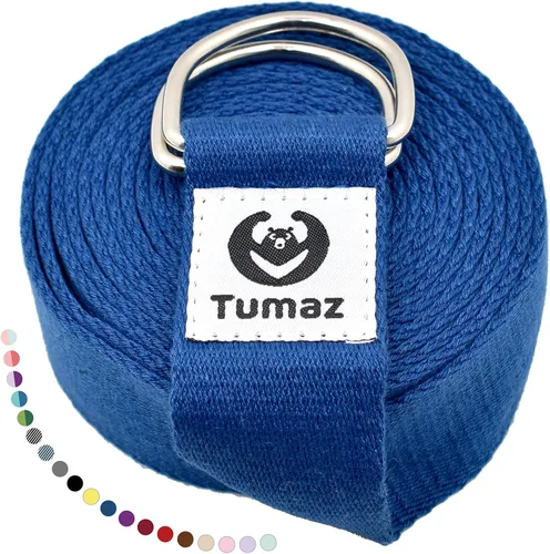 Miniatura 12 de Tumaz Yoga Strap/Stretch Bands [15+ Colors, 6/8/10 Feet Options] with Extra Safe Adjustable D-Ring Buckle, Durable and Comfy Delicate Texture - Best