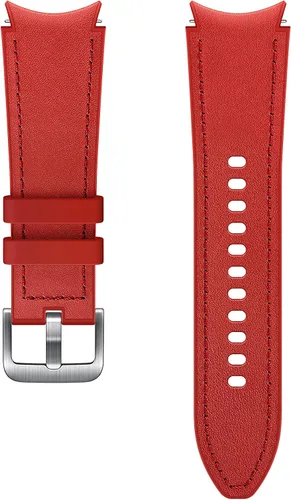 Samsung Correa híbrida de silicona de cuero para reloj de tamaño pequeño/mediano, para Galaxy Watch 4 y Galaxy Watch 4 Classic (versión de EE. UU.),