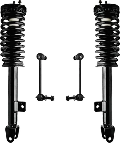 Miniatura 39 de Detroit Axle - Kit de puntales delanteros para Jeep Grand Cherokee 2005-2010 2006-2010 Commander 2007 2008 2009, 2 montajes rápidos de 2 barras