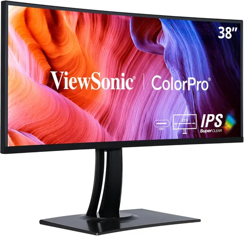 Miniatura 8 de ViewSonic VP3456A Monitor ColorPro ultraancho de 34 pulgadas 1440p, pantalla curvada con 100% sRGB y Pantone validado para diseño gráfico