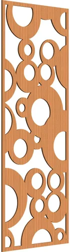 Miniatura 156 de Farwell Paneles de pared decorativos de madera con calado, 13 3/8 pulgadas de ancho x 34 3/8 pulgadas de alto x 1/4 de alto, roble rojo rojo