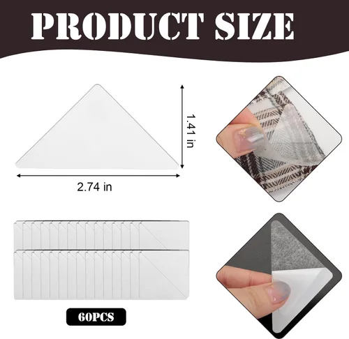 Miniatura 2 de 60 piezas de soporte de cuello para camisas de vestir y camisas polos de hombre, sin curvatura, borde antideformación, calcomanías de soporte