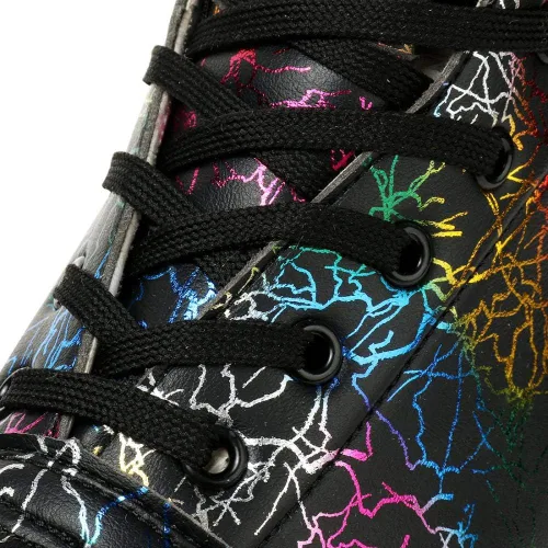 Miniatura 4 de Patines de ruedas para mujeres y hombres, zapatos altos de piel de vacuno, patines clásicos de doble fila, patines de cuatro ruedas para hombres