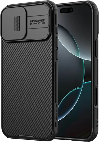 Miniatura 15 de Nillkin Funda para iPhone 16 con cubierta deslizante para cámara, [protección mejorada de lente de cámara] Funda protectora delgada a prueba
