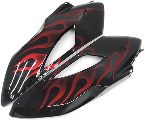Miniatura 8 de Kit de carenado de plástico ABS apto para Honda CBR1000RR 2004 2005 carenados de inyección negro con carrocería de llama roja Strong & Durable ABS
