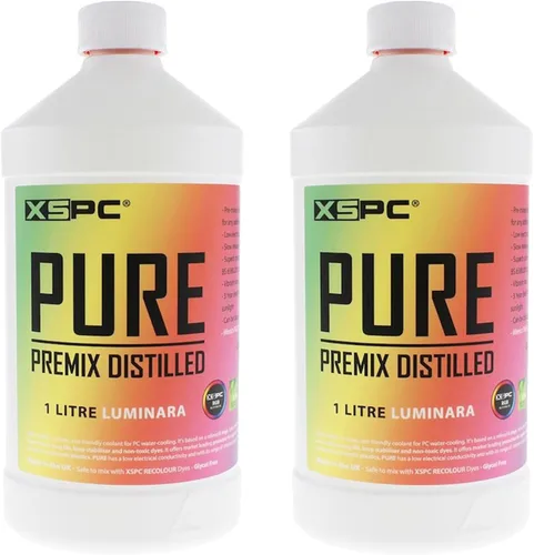 Miniatura 10 de XSPC Pure Premix - Refrigerante destilado para PC, 1 litro, transparente, paquete de 2