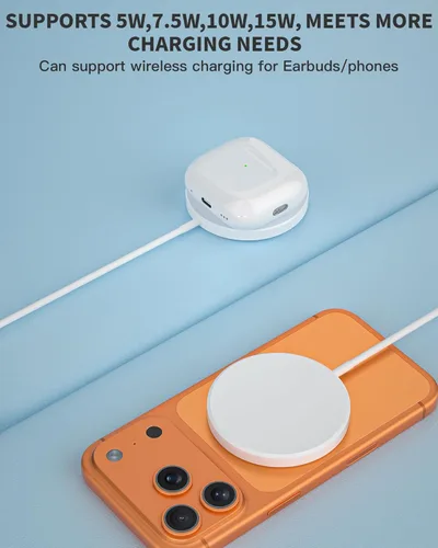Miniatura 4 de Cargador magnético inalámbrico, paquete de 2 cargadores rápidos Apple Mag-Safe para iPhone, almohadilla de carga plana segura para iPhone 17Pro