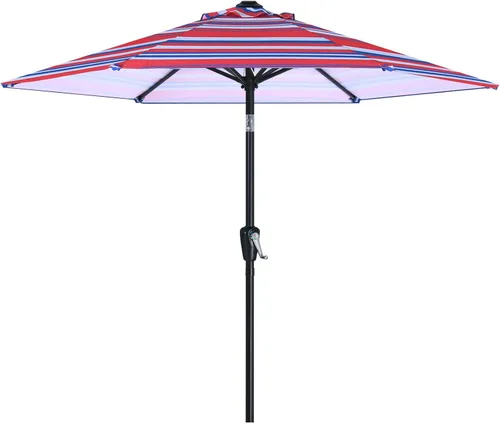 Miniatura 48 de ABCCANOPY Sombrilla de patio al aire libre de 7.5 pies, sombrilla de mesa con protección UV con manivela para una fácil instalación, adecuada