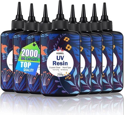 Miniatura 7 de KISREL Resina UV de 3.53 oz – Kit de resina UV mejorado, tipo duro, transparente, curado ultravioleta, resina epoxi UV para manualidades de joyería