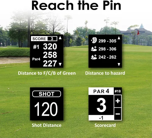 Miniatura 5 de CANMORE TW356 - Dispositivo portátil con GPS de golf para hombres y mujeres, más de 41,000 campos precargados actualizados en todo el mundo