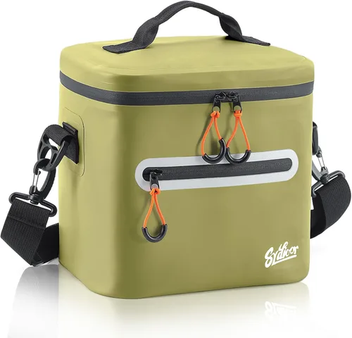 Miniatura 14 de Bolsa de picnic con aislamiento de lados blandos, 7/16/30 latas de lonchera aislada, bolsa de almuerzo impermeable, a prueba de fugas, portátil