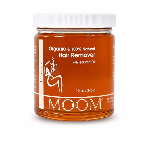 Miniatura 8 de Caja de regalo de kit de depilación orgánica MOOM para mujeres – Cera de azúcar para depilación del rostro, bikini y axilas – Cera de viaje, crema