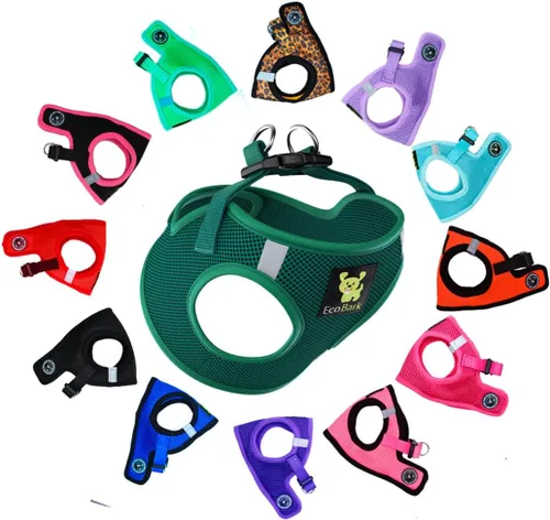 EcoBark - Arnés para perro, arneses de taza de té para perros XXXS, XXS, XS y pequeños - Arnés suave para el cuerpo mini - Arnés para cachorros -