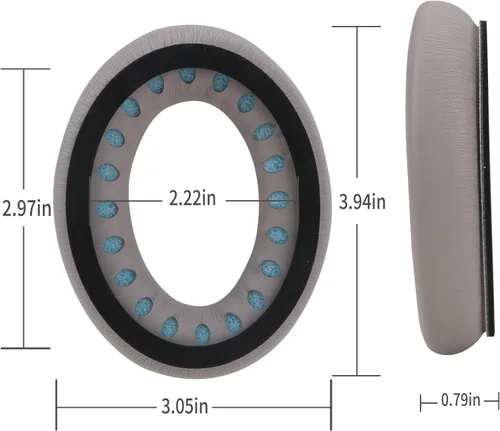 Miniatura 50 de Almohadillas para los oídos para Bose QuietComfort 45 QC45 QC35 ii QC35, cojines de cuero de piel de cordero para auriculares profesionales, QC45