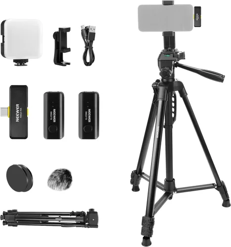 Miniatura 11 de NEEWER Palo selfie con obturador Bluetooth remoto desmontable, trípode de viaje plegable ligero para iPhone para vlogs de YouTube/TikTok