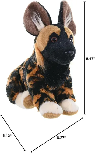 Miniatura 5 de Wild Republic – Peluche de perro salvaje africano, muñeco de felpa, juguete de peluche, regalo para niños, Colección Cuddlekins - 8 pulgadas