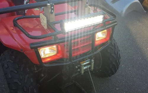 Miniatura 7 de AUXTINGS Barra de luz LED de trabajo de 12 pulgadas de 72 W con foco de inundación para todoterreno, para jeep, todoterreno, furgoneta, caravana