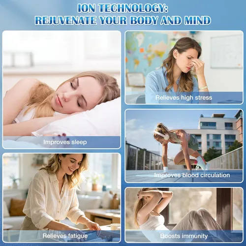 Miniatura 7 de veicomtech Máquina de desintoxicación de baño de pies iónico, máquina de desintoxicación de pies 2 en 1, spa iónico para pies con pulsera, cinturón