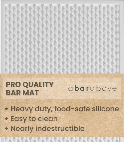Miniatura 14 de Premium A Bar Above - Tapete de barra resistente, tapete de silicona apto para alimentos, tapetes de bar para encimera, accesorios de barman de Negro