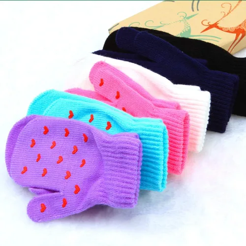 Miniatura 4 de Cooraby - 6 pares de guantes unisex mágicos de punto, elásticos, de invierno, para bebé