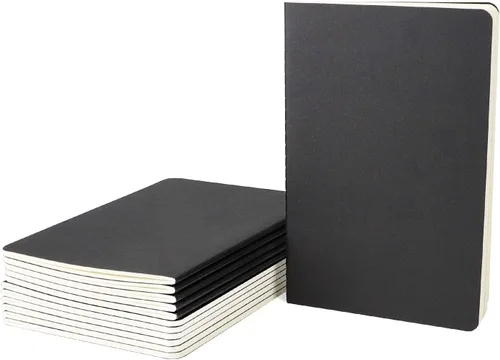 Miniatura 15 de EUSOAR Diarios para cuadernos, paquete de 24 cuadernos A5 de 5.5 x 8.3 pulgadas, 60 páginas/30 hojas de tapa blanda con rayas universitarias, 100
