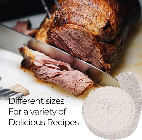 Miniatura 5 de The Sausage Maker® Rollo de red de carne de 50 pies, tamaño 20, cuerda elástica para carniceros, red de alimentos para pechuga de pavo, bolonia